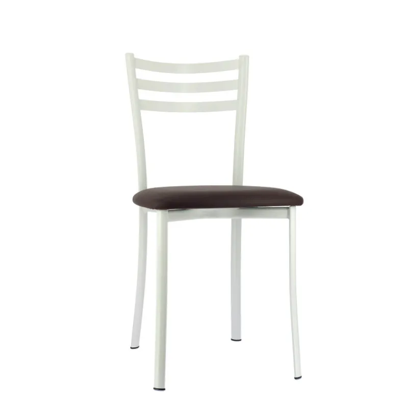 Ace 1320 Chaise de cuisine en métal avec assise en simili rembourrée> Chaise De Cuisine