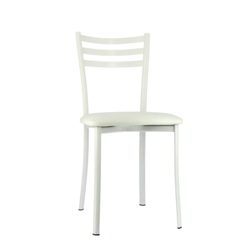 Ace 1320 Chaise de cuisine en métal avec assise en simili rembourrée> Chaise De Cuisine
