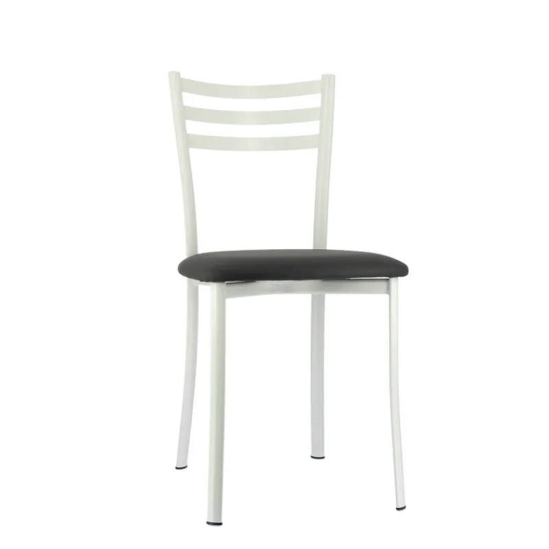 Ace 1320 Chaise de cuisine en métal avec assise en simili rembourrée> Chaise De Cuisine