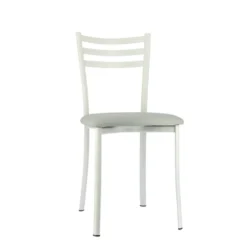 Ace 1320 Chaise de cuisine en métal avec assise en simili rembourrée><noscript><img width=