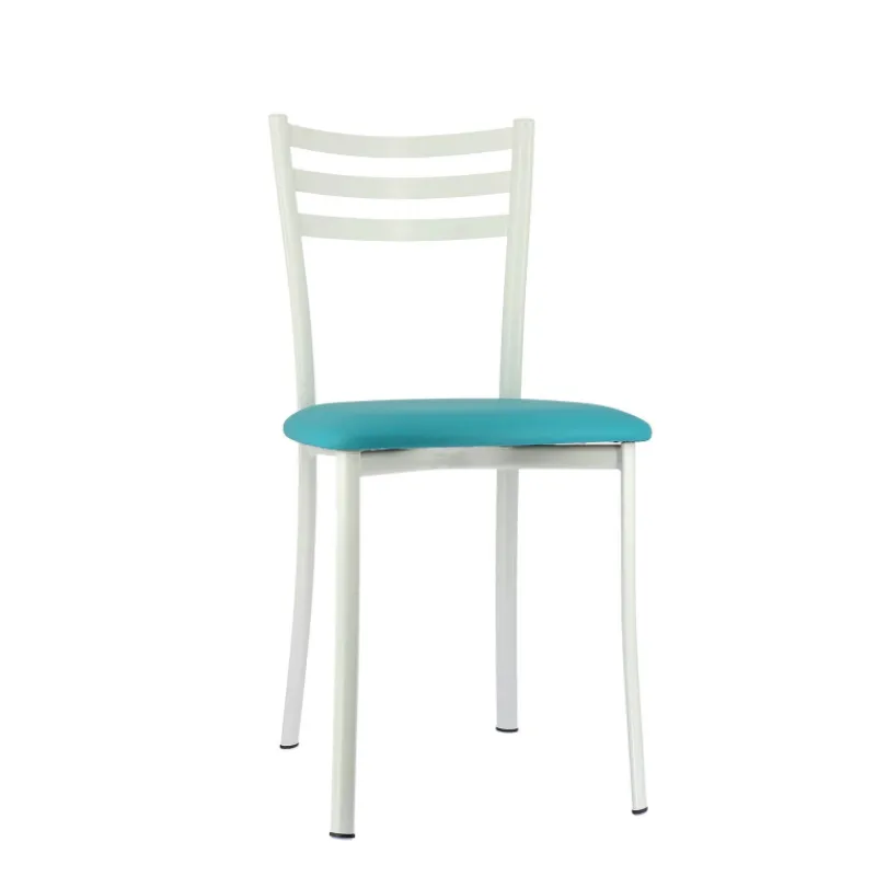Ace 1320 Chaise de cuisine en métal avec assise en simili rembourrée> Chaise De Cuisine