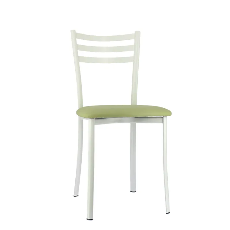 Ace 1320 Chaise de cuisine en métal avec assise en simili rembourrée> Chaise De Cuisine