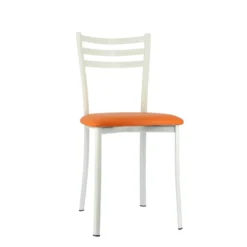 Ace 1320 Chaise de cuisine en métal avec assise en simili rembourrée><noscript><img width=