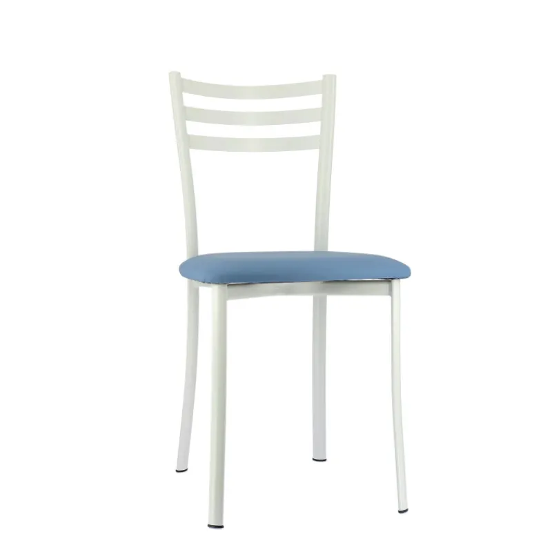Ace 1320 Chaise de cuisine en métal avec assise en simili rembourrée> Chaise De Cuisine