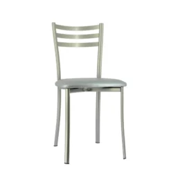 Ace 1320 Chaise de cuisine en métal avec assise en simili rembourrée><noscript><img width=