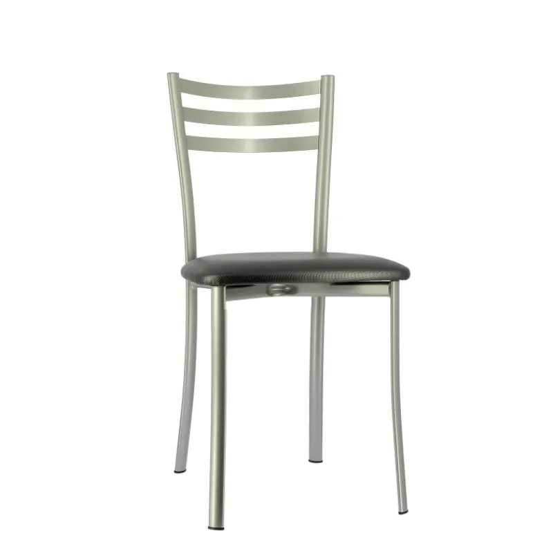 Ace 1320 Chaise de cuisine en métal avec assise en simili rembourrée> Chaise De Cuisine