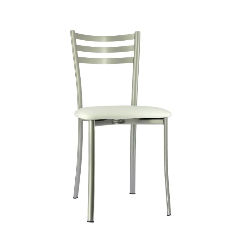 Ace 1320 Chaise de cuisine en métal avec assise en simili rembourrée> Chaise De Cuisine