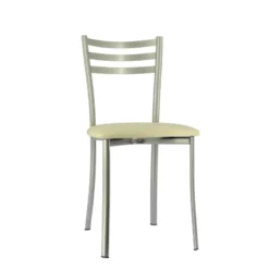 Ace 1320 Chaise de cuisine en métal avec assise en simili rembourrée><noscript><img width=