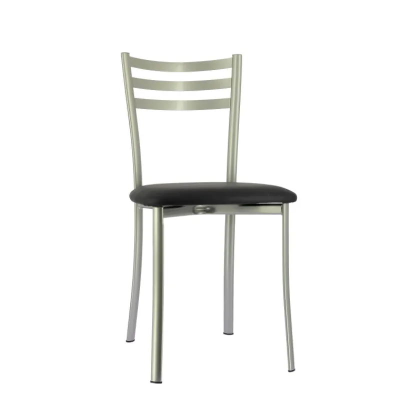 Ace 1320 Chaise de cuisine en métal avec assise en simili rembourrée> Chaise De Cuisine