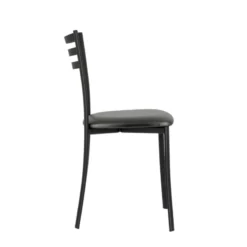 Ace 1320 Chaise de cuisine en métal avec assise en simili rembourrée><noscript><img width=