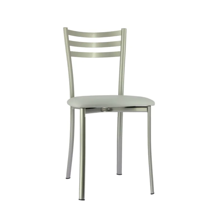 Ace 1320 Chaise de cuisine en métal avec assise en simili rembourrée> Chaise De Cuisine