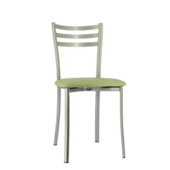 Ace 1320 Chaise de cuisine en métal avec assise en simili rembourrée><noscript><img width=