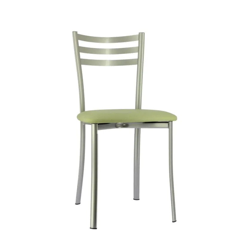 Ace 1320 Chaise de cuisine en métal avec assise en simili rembourrée> Chaise De Cuisine