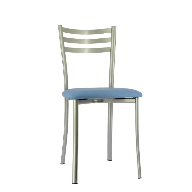Ace 1320 Chaise de cuisine en métal avec assise en simili rembourrée> Chaise De Cuisine