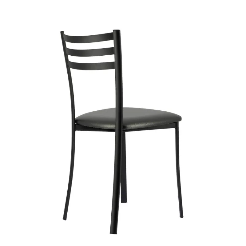 Ace 1320 Chaise de cuisine en métal avec assise en simili rembourrée> Chaise De Cuisine