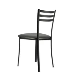 Ace 1320 Chaise de cuisine en métal avec assise en simili rembourrée><noscript><img width=