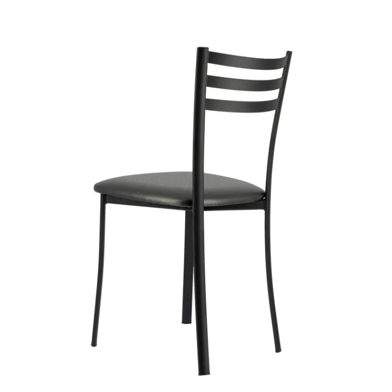 Ace 1320 Chaise de cuisine en métal avec assise en simili rembourrée> Chaise De Cuisine