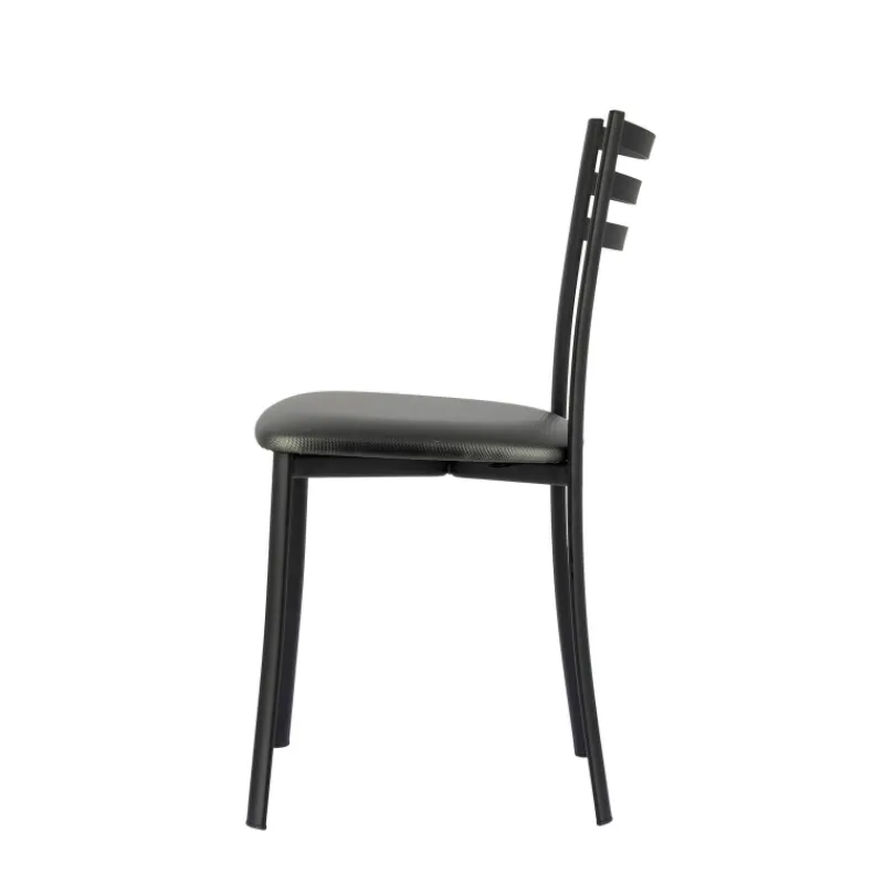 Ace 1320 Chaise de cuisine en métal avec assise en simili rembourrée> Chaise De Cuisine