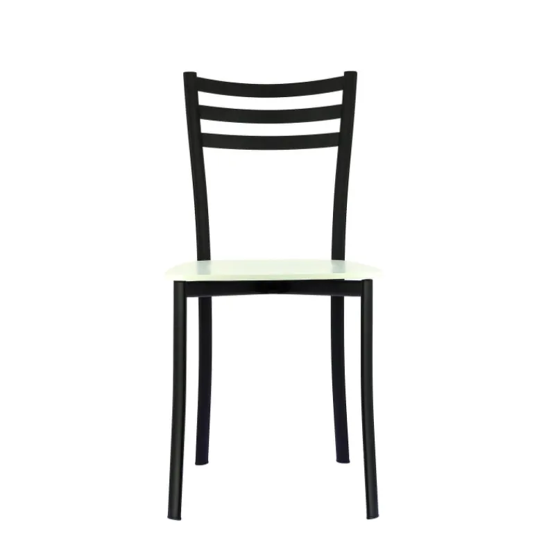 Ace 1320 Chaise de cuisine en métal et assise bois> Chaise De Cuisine