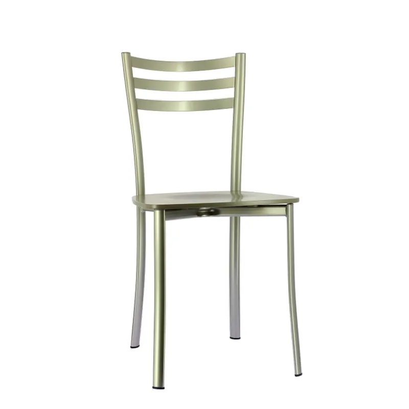 Ace 1320 Chaise de cuisine en métal et assise bois> Chaise De Cuisine