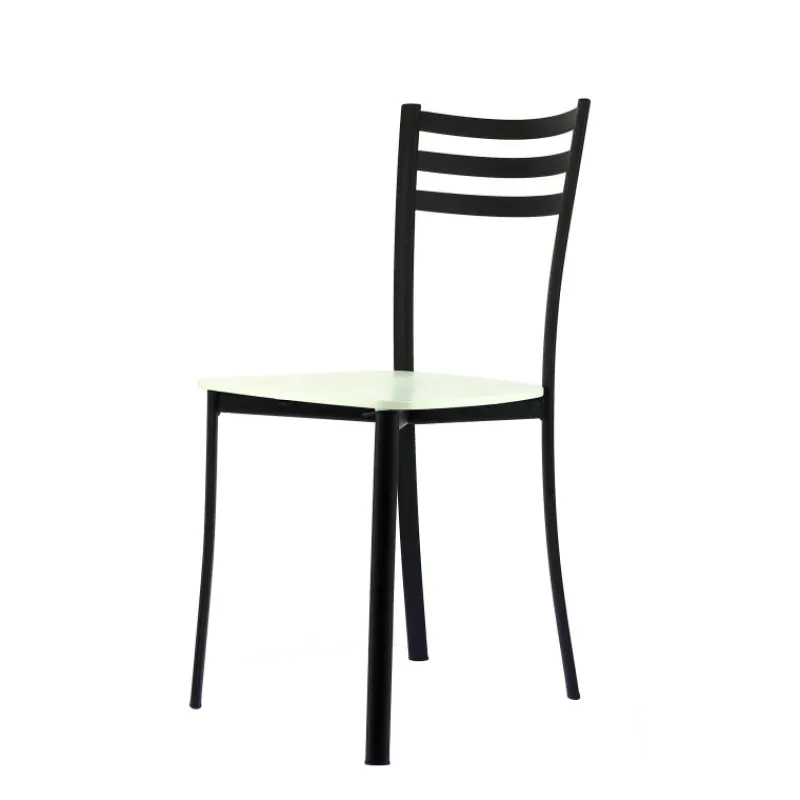 Ace 1320 Chaise de cuisine en métal et assise bois> Chaise De Cuisine