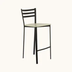 Ace 1329 Tabouret de cuisine en métal et assise bois hauteur snack> Tabouret Hauteur Sur-mesure|Tabouret Snack (assise +/- 65 Cm)
