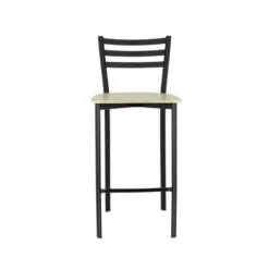 Ace 1329 Tabouret de cuisine en métal et assise bois hauteur snack> Tabouret Hauteur Sur-mesure|Tabouret Snack (assise +/- 65 Cm)