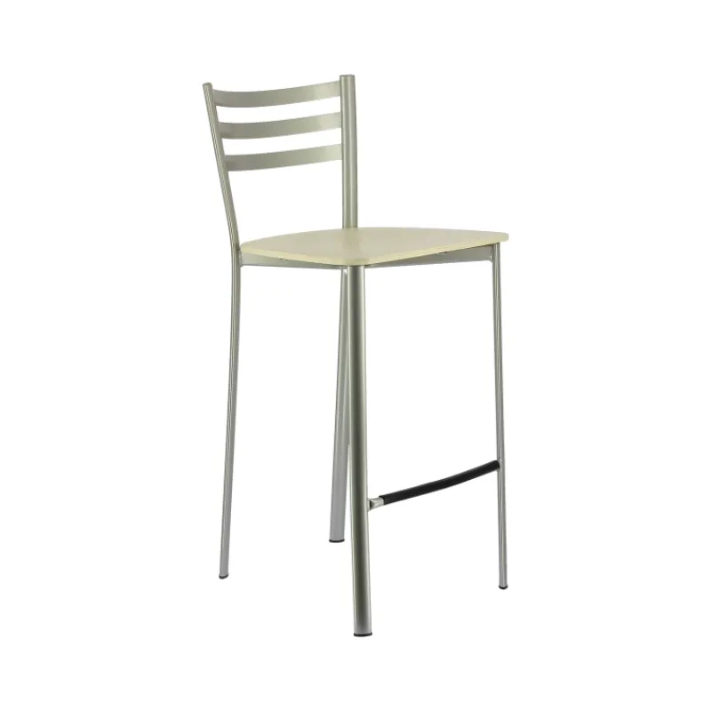 Ace 1329 Tabouret de cuisine en métal et assise bois hauteur snack> Tabouret Hauteur Sur-mesure|Tabouret Snack (assise +/- 65 Cm)