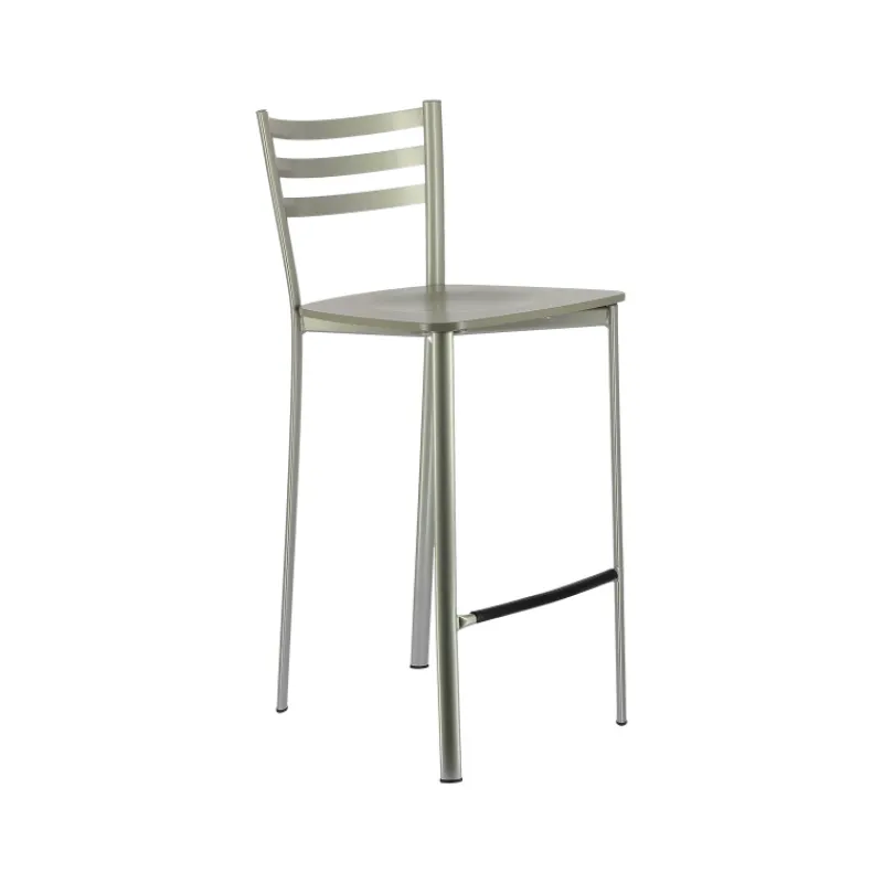 Ace 1329 Tabouret de cuisine en métal et assise bois hauteur snack> Tabouret Hauteur Sur-mesure|Tabouret Snack (assise +/- 65 Cm)