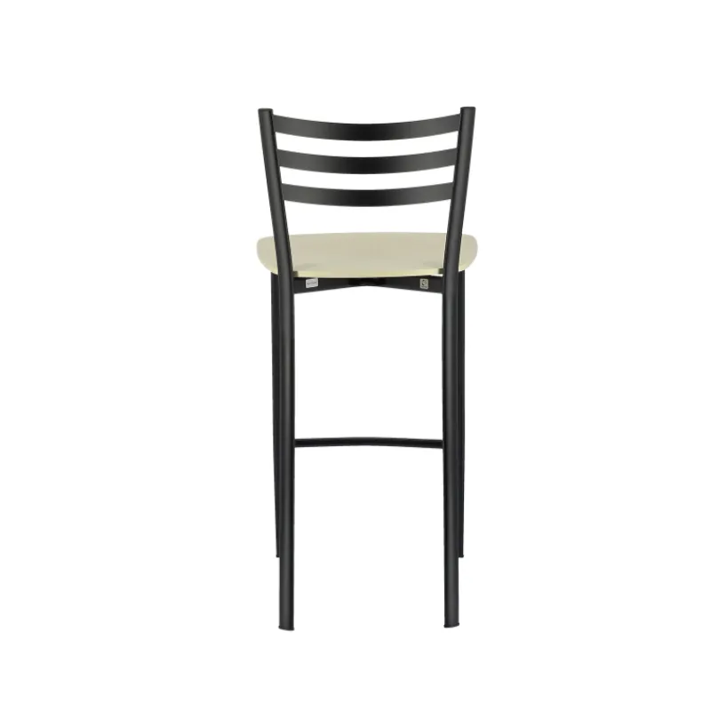 Ace 1329 Tabouret de cuisine en métal et assise bois hauteur snack> Tabouret Hauteur Sur-mesure|Tabouret Snack (assise +/- 65 Cm)