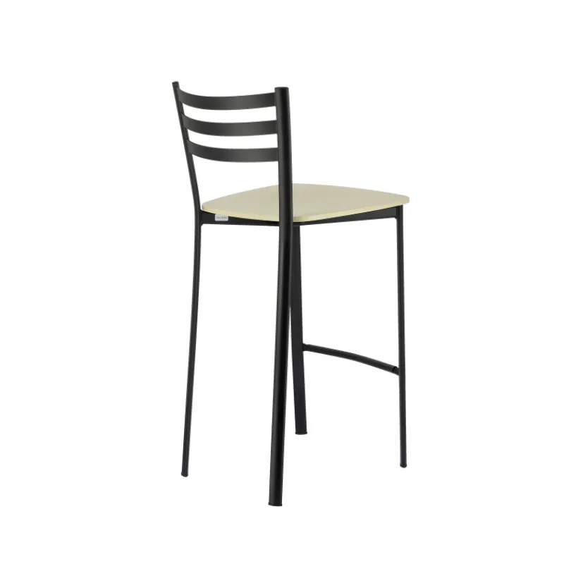 Ace 1329 Tabouret de cuisine en métal et assise bois hauteur snack> Tabouret Hauteur Sur-mesure|Tabouret Snack (assise +/- 65 Cm)