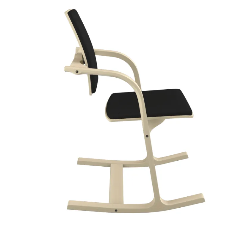 Varier Actulum ® Fauteuil de bureau ergonomique à bascule en tissu et bois> Chaise De Bureau|Chaise Salon