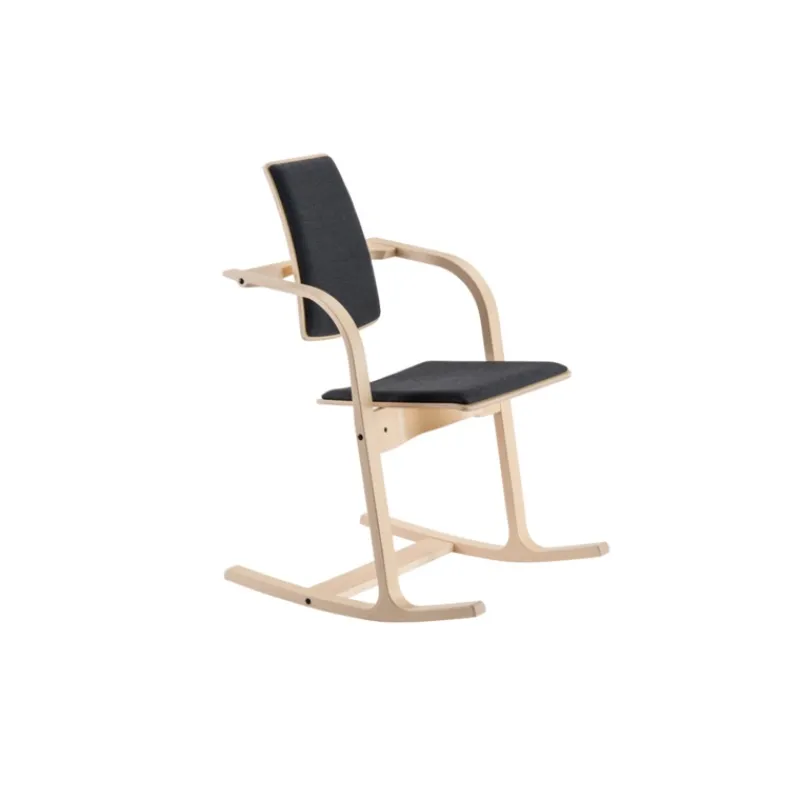 Varier Actulum ® Fauteuil de bureau ergonomique à bascule en tissu et bois> Chaise De Bureau|Chaise Salon