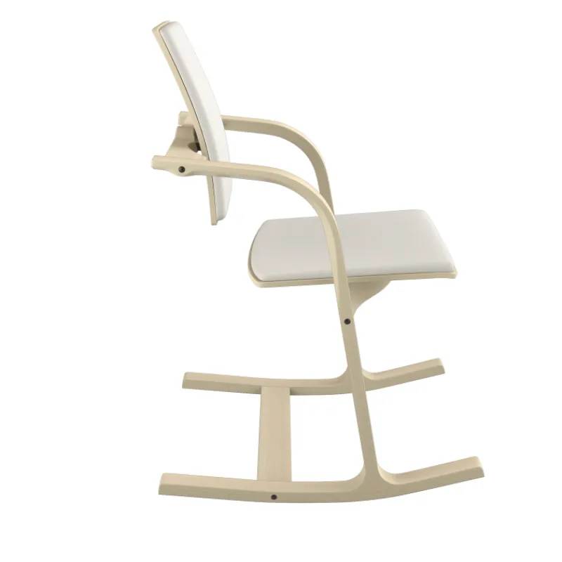 Varier Actulum ® Fauteuil de bureau ergonomique à bascule en tissu et bois> Chaise De Bureau|Chaise Salon