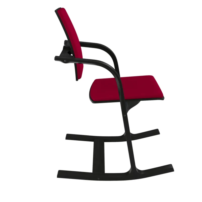 Varier Actulum ® Fauteuil de bureau ergonomique à bascule en tissu et bois> Chaise De Bureau|Chaise Salon