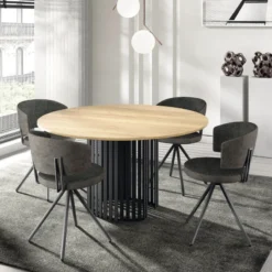 Perfecta Adagio Chaise moderne pivotante en tissu et pieds métal> Chaise De Salle à Manger|Chaise De Bureau