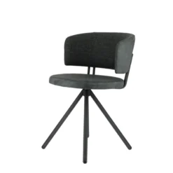 Perfecta Adagio Chaise moderne pivotante en tissu et pieds métal><noscript><img width=