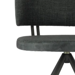 Perfecta Adagio Chaise moderne pivotante en tissu et pieds métal><noscript><img width=