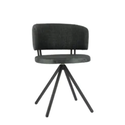 Perfecta Adagio Chaise moderne pivotante en tissu et pieds métal><noscript><img width=