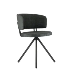 Perfecta Adagio Chaise moderne pivotante en tissu et pieds métal><noscript><img width=