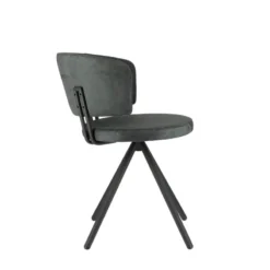 Perfecta Adagio Chaise moderne pivotante en tissu et pieds métal><noscript><img width=