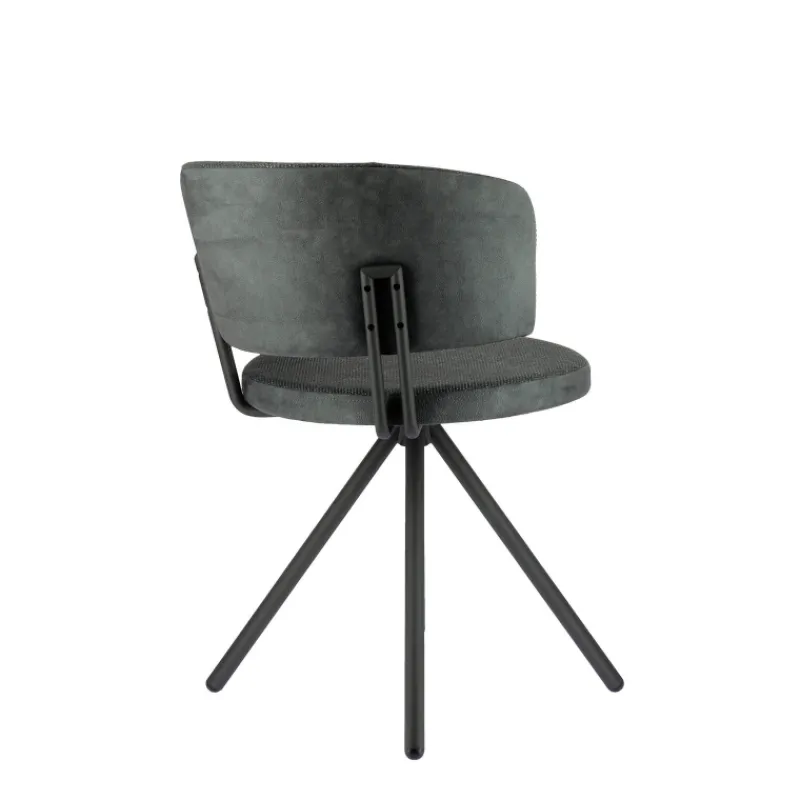 Perfecta Adagio Chaise moderne pivotante en tissu et pieds métal> Chaise De Salle à Manger|Chaise De Bureau