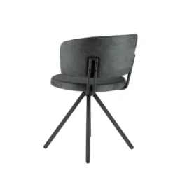 Perfecta Adagio Chaise moderne pivotante en tissu et pieds métal><noscript><img width=