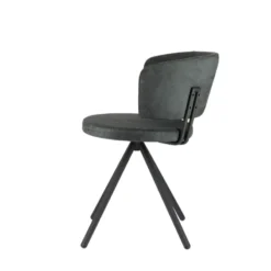 Perfecta Adagio Chaise moderne pivotante en tissu et pieds métal><noscript><img width=