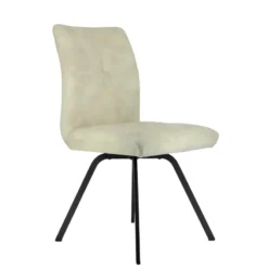 Adèle Chaise confortable moderne en tissu avec pieds en métal> Chaise De Salle à Manger