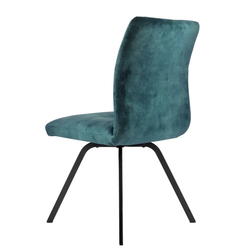 Adèle Chaise confortable moderne en tissu avec pieds en métal> Chaise De Salle à Manger