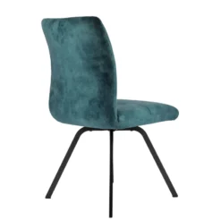 Adèle Chaise confortable moderne en tissu avec pieds en métal><noscript><img width=