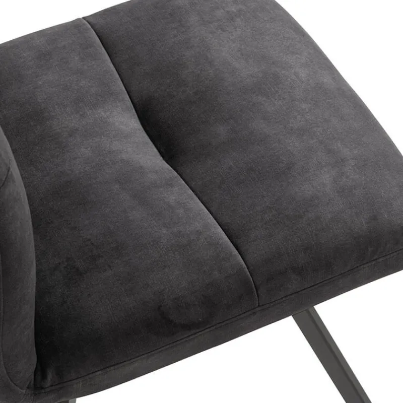 Adèle Chaise en tissu pivotante confortable avec pieds en métal> Chaise De Salle à Manger|Chaise De Bureau