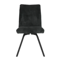 Adèle Chaise en tissu pivotante confortable avec pieds en métal><noscript><img width=