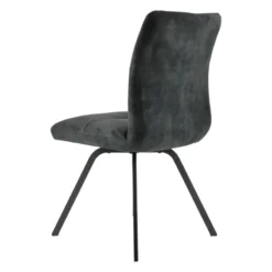 Adèle Chaise en tissu pivotante confortable avec pieds en métal><noscript><img width=